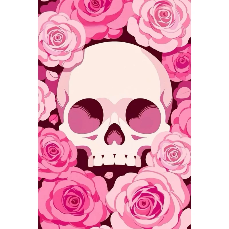 DIY Pink Rose Skull Diamond Pa - Resin Art Rose 评论和价格