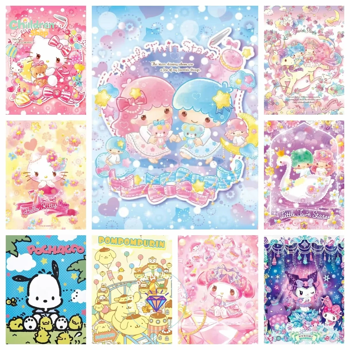 Sanrio Cinnamoroll Kuromi Gemi - Resin Art Work 评论和价格