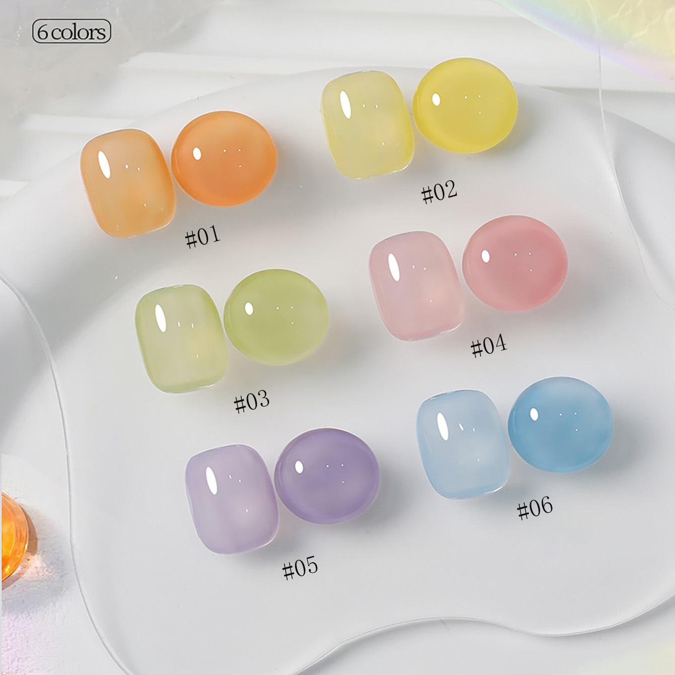 1-6pcs PSK New Macaron Candy O - Resin Art Equipment 评论和价格